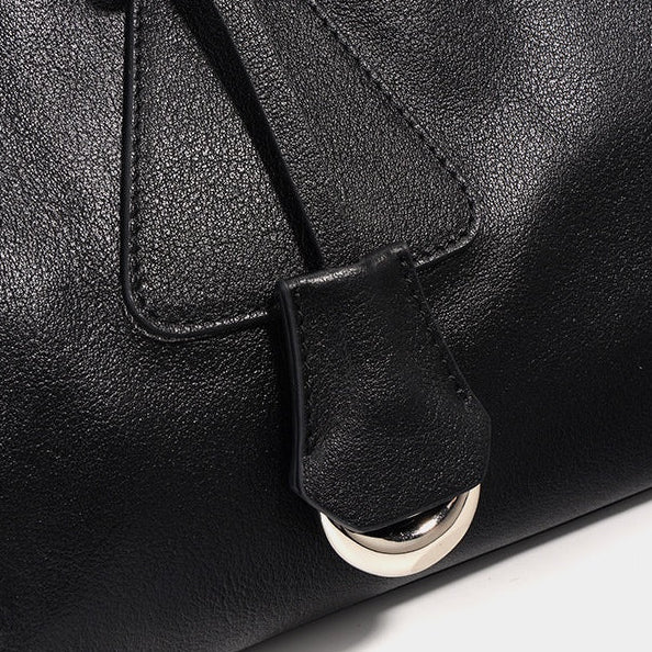 Karen Leather Barrel Bag