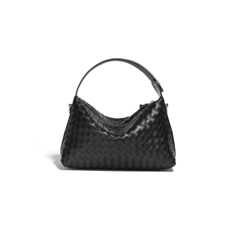 Debby Woven Leather Hobo Bag