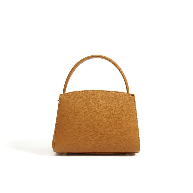 Malinda Pebbled Leather Top Handle Handbag