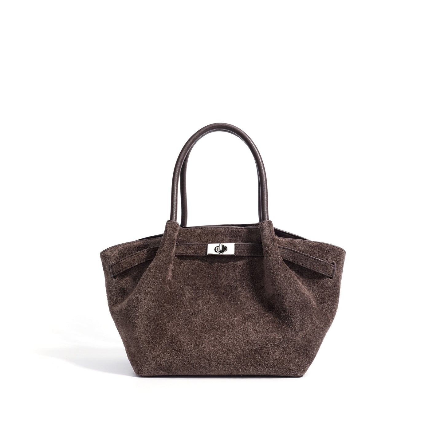 Bordeaux Suede Satchel Handbag