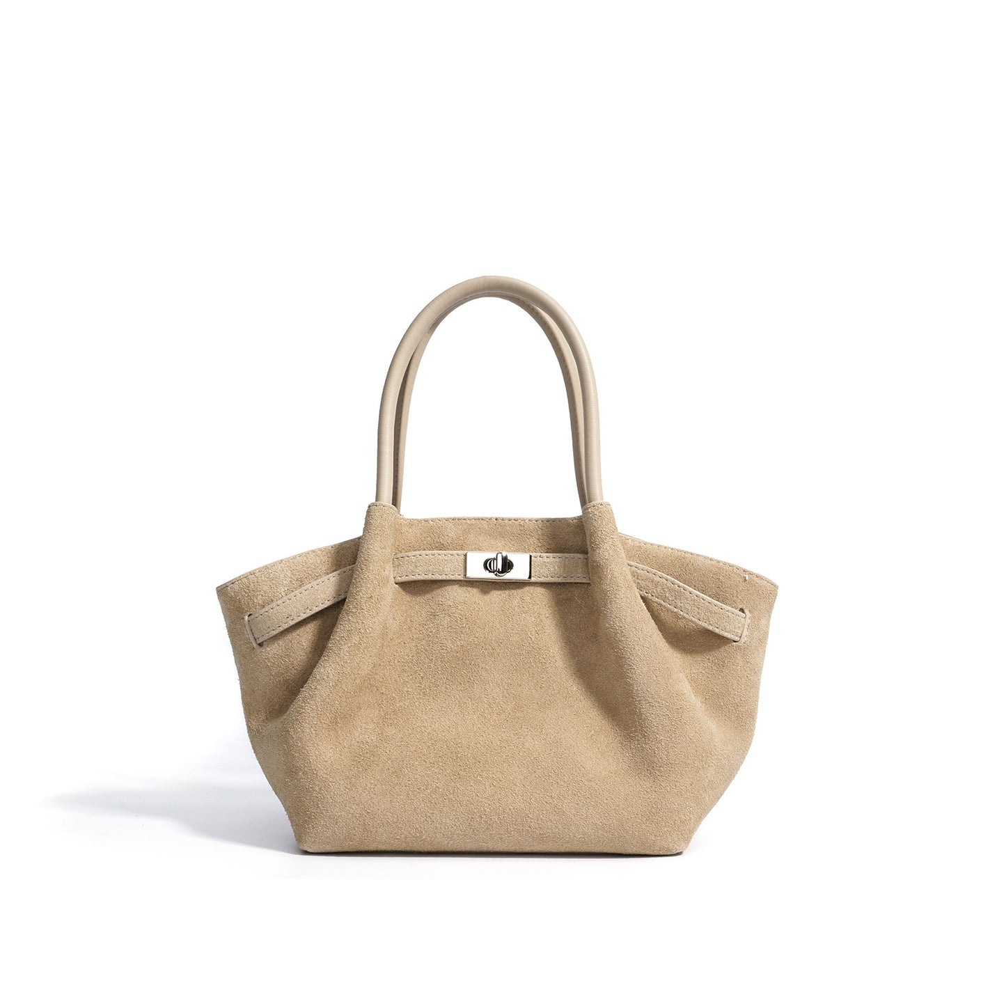 Bordeaux Suede Satchel Handbag