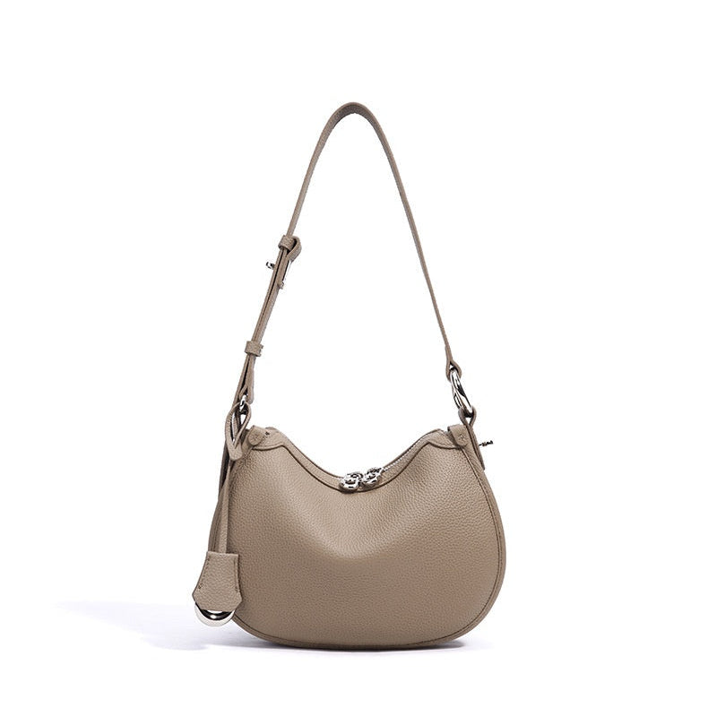 Chrisitine Pebbled Leather Hobo Bag