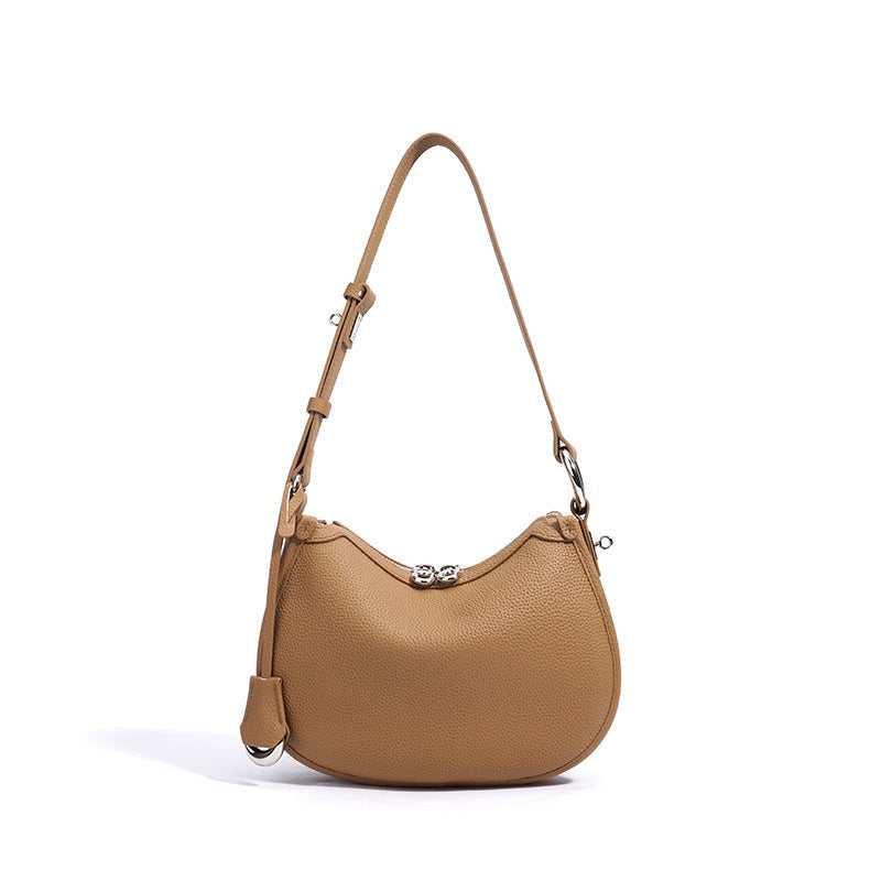Chrisitine Pebbled Leather Hobo Bag