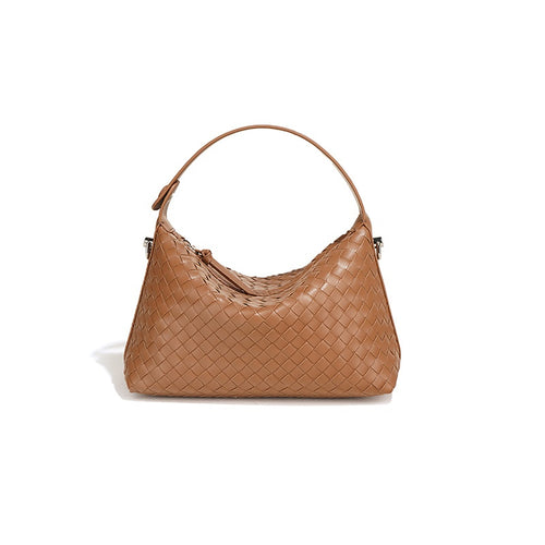 Debby Woven Leather Hobo Bag