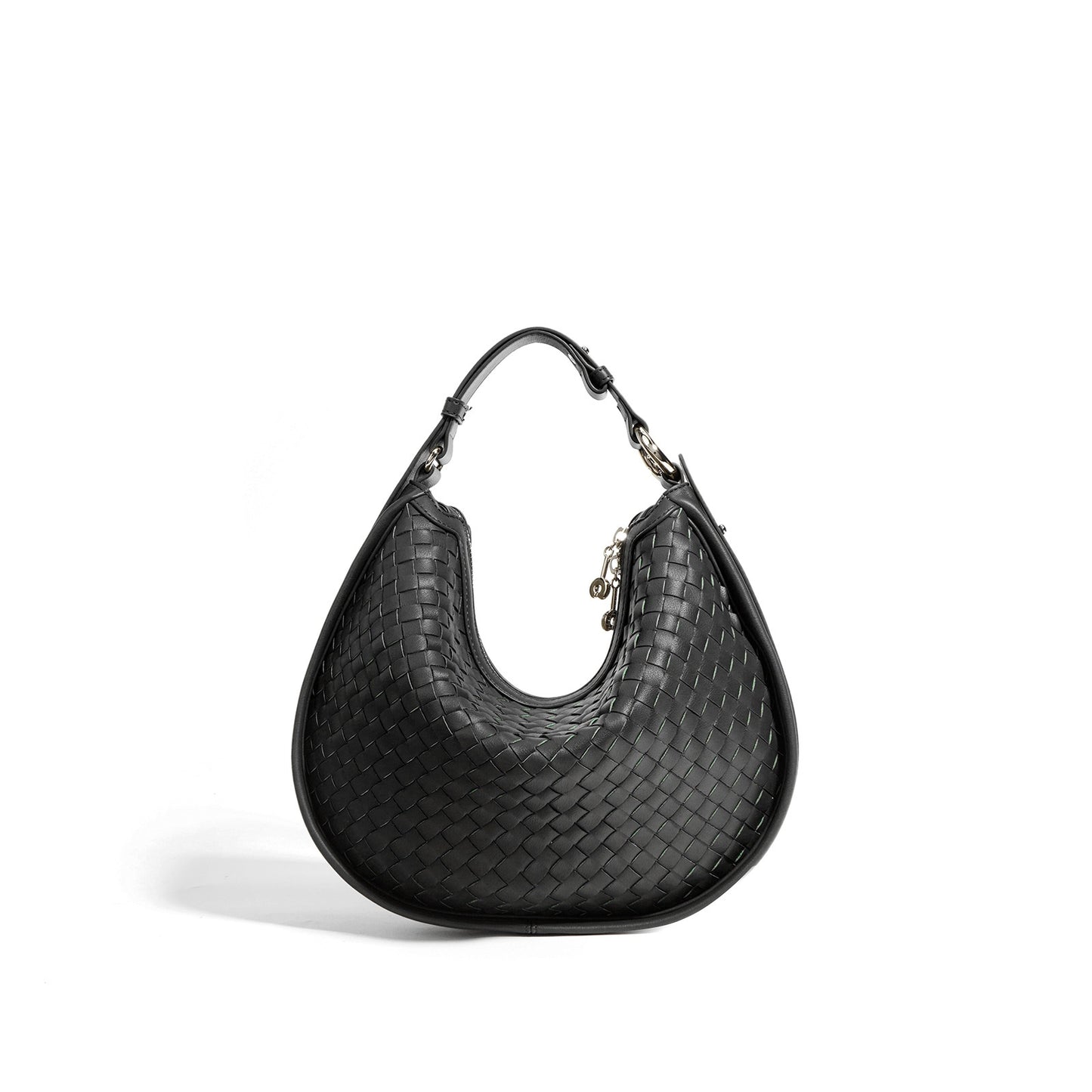 Olivia Woven Leather Hobo Bag