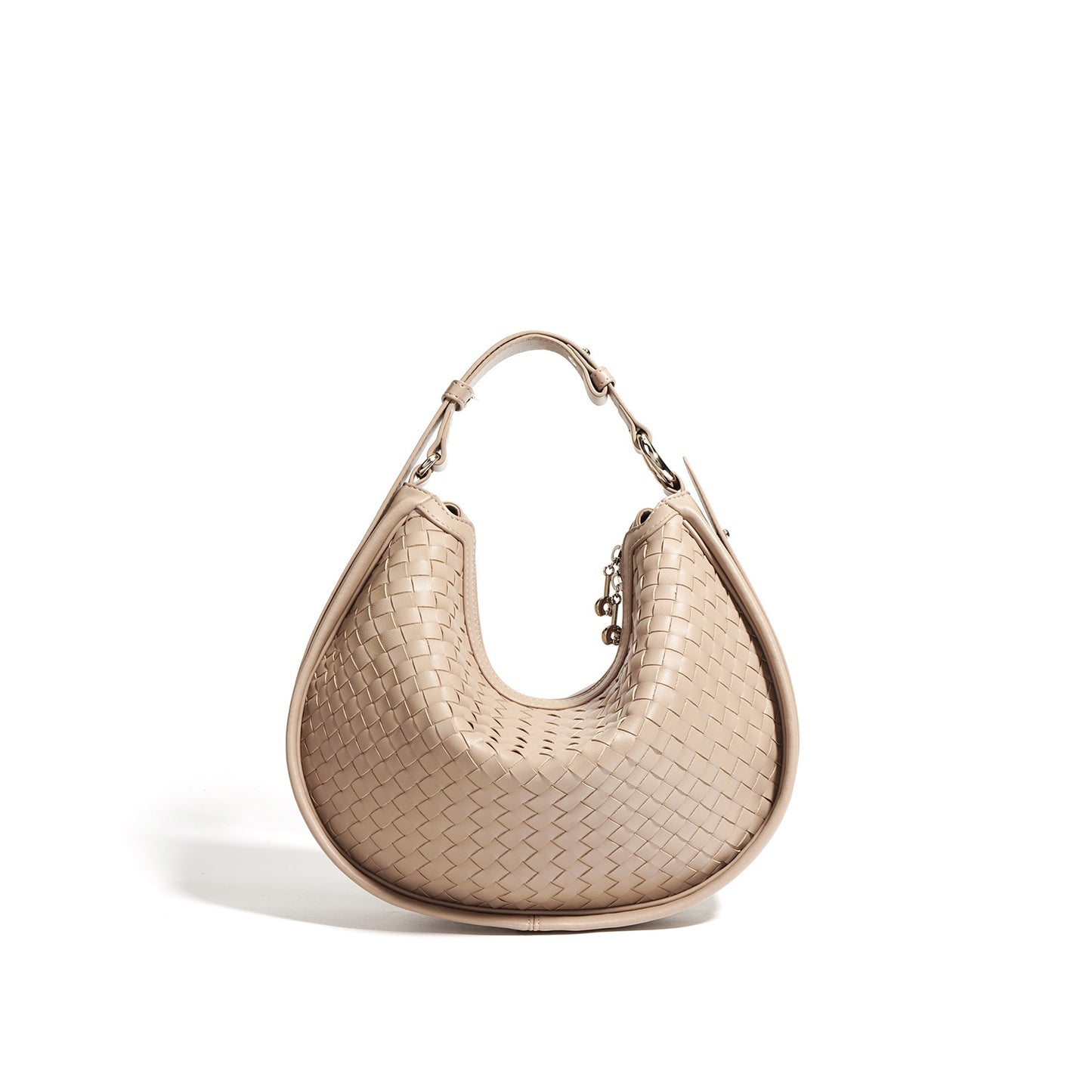 Olivia Woven Leather Hobo Bag
