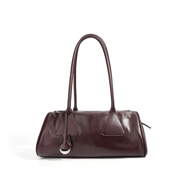 Karen Leather Barrel Bag