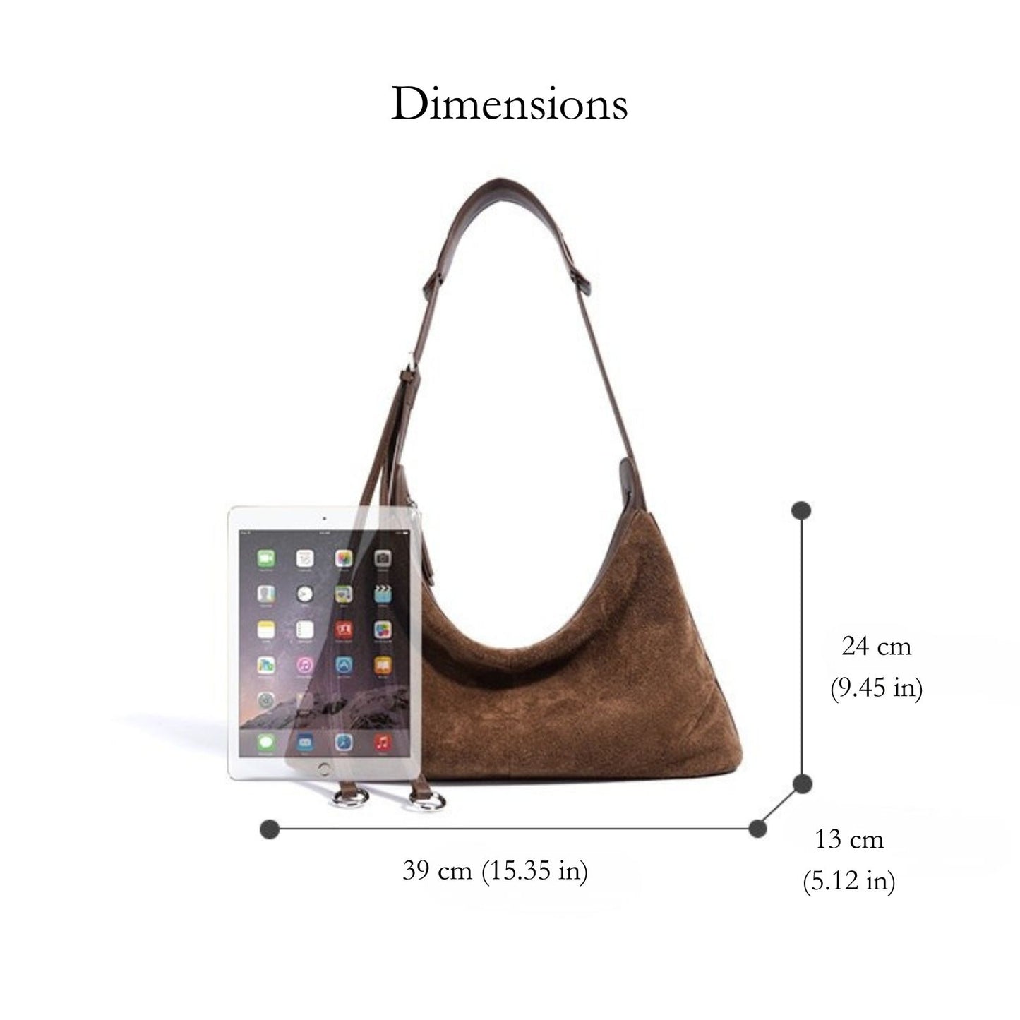 Martina Suede Hobo Bag