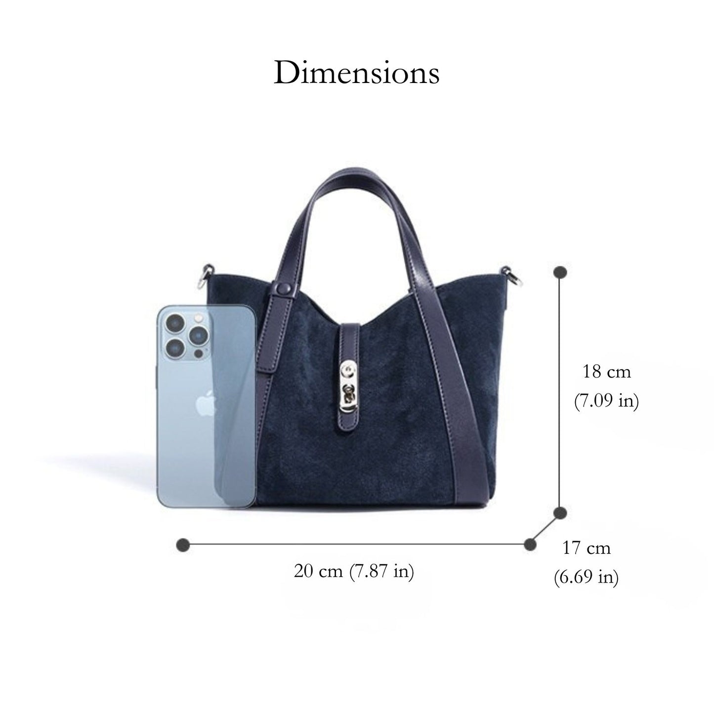 Dalia Leather Trim Mini Tote Bag