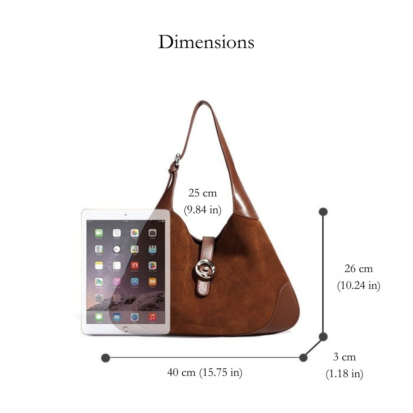 Breanna Suede-Leather Combo Hobo Bag
