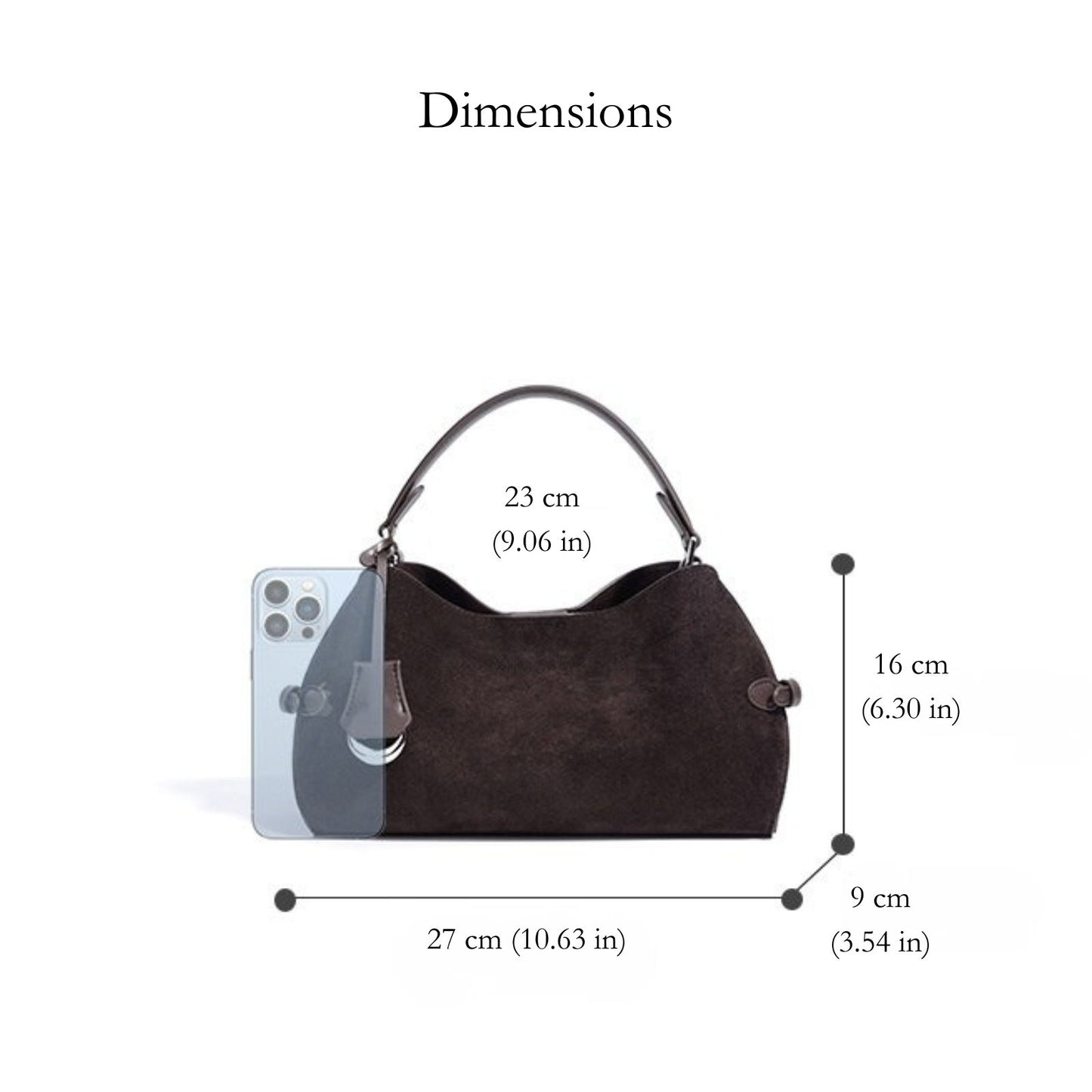 Trinity Suede Hobo Bag