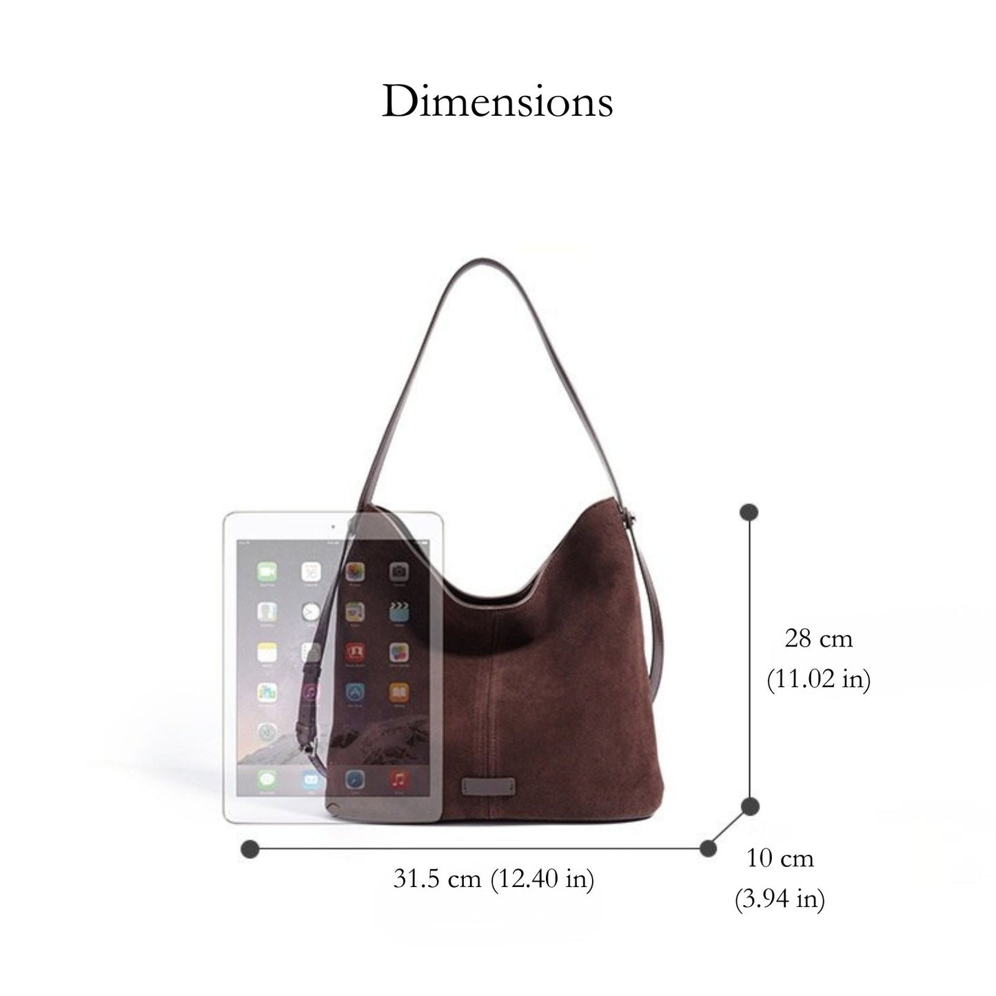 Tianna Suede Hobo Bag