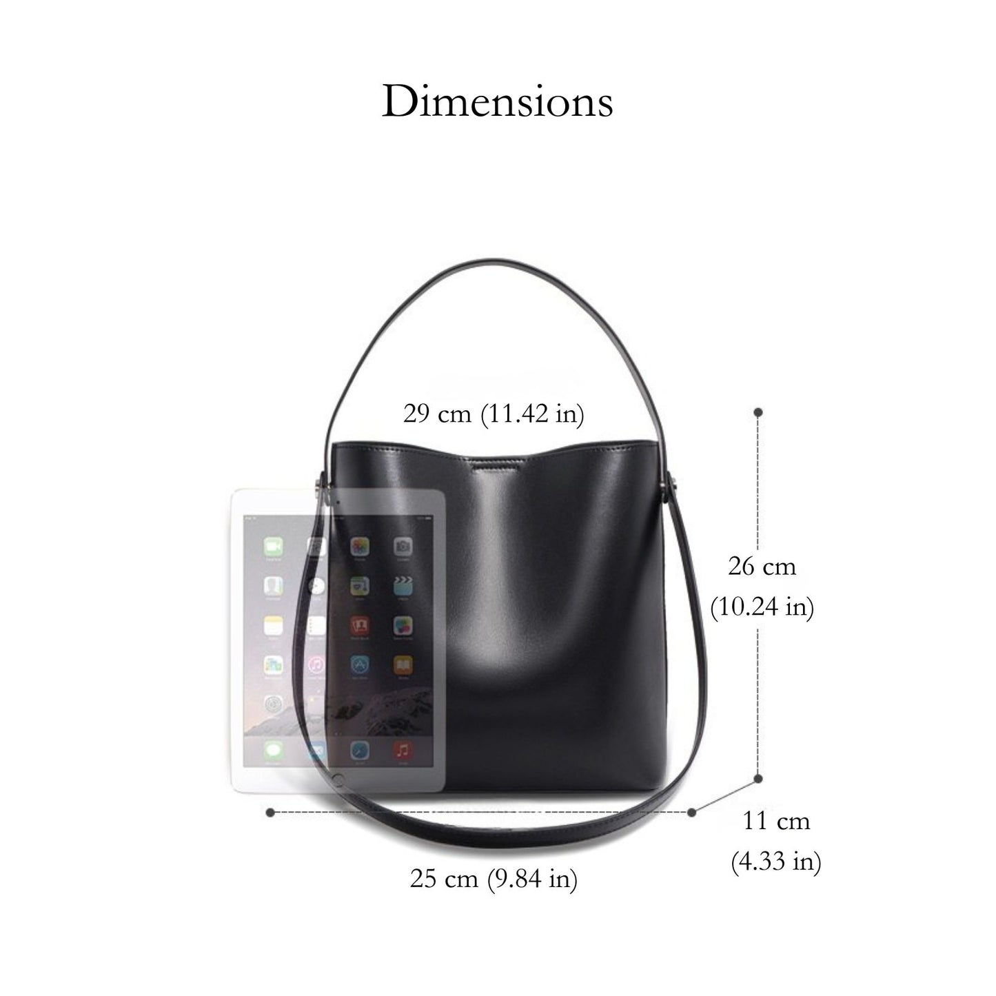 Roxy Leather Bucket Bag