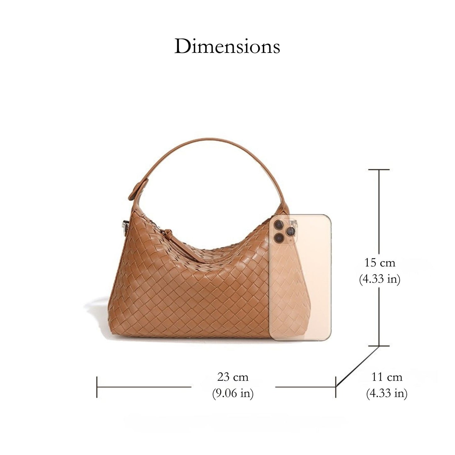 Debby Woven Leather Hobo Bag