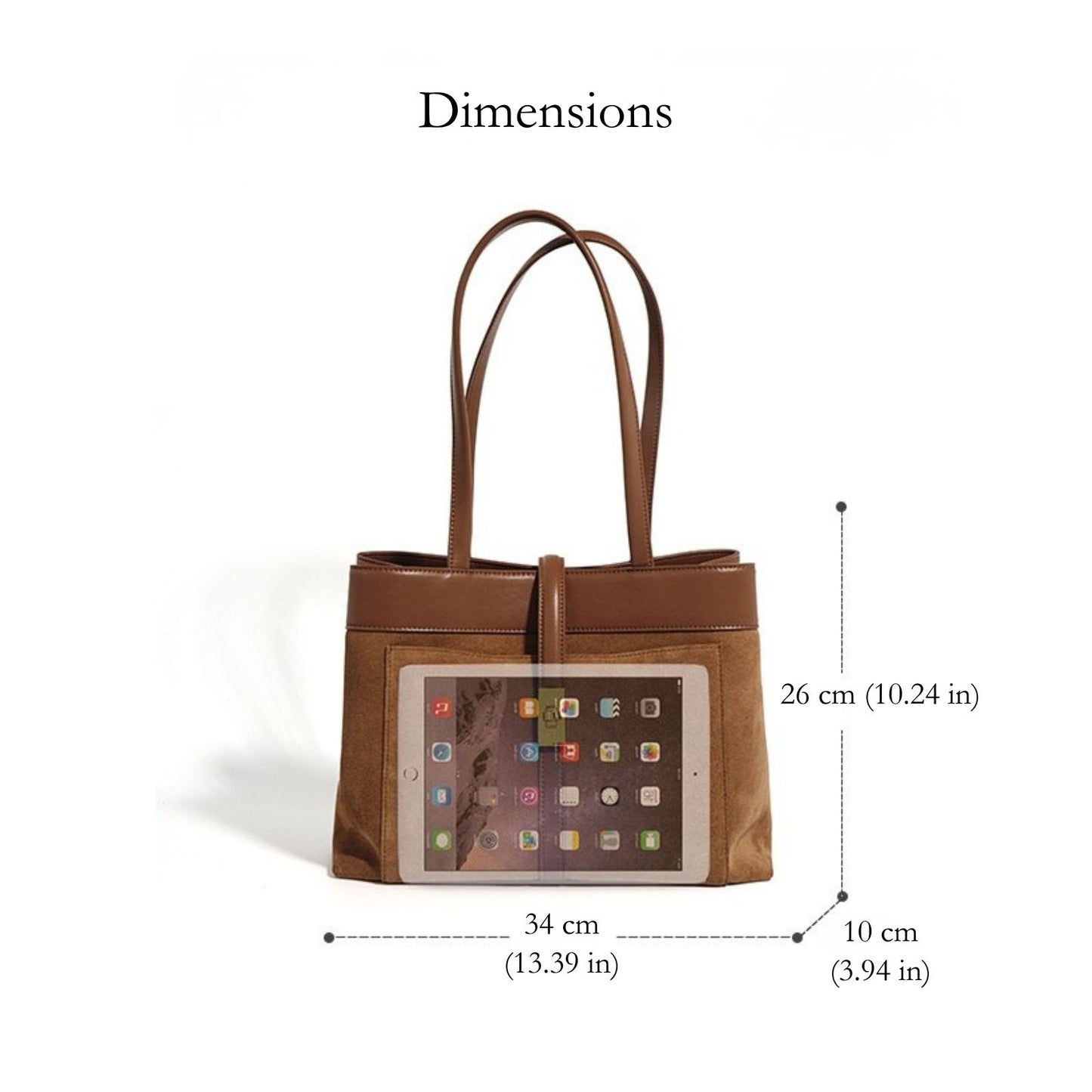 Lauren Suede Tote Bag