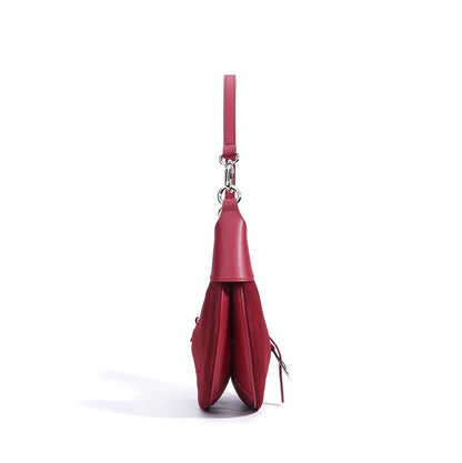 Scarlett Suede Crescent Shoulder Bag