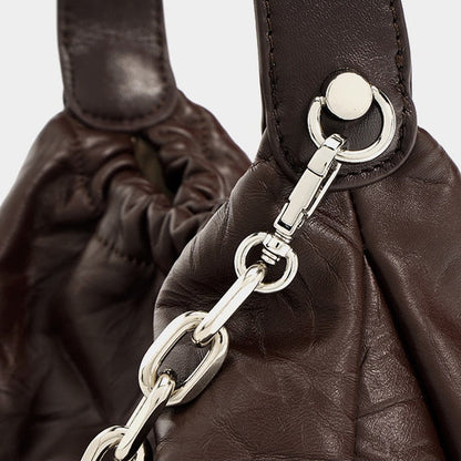 Samara Distressed Leather Hobo Bag