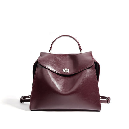 Sabrina Polished Leather Mini Backpack