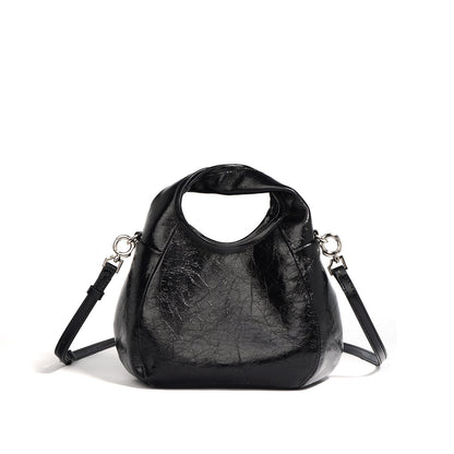 Victoria Glazed Leather Hobo Bag