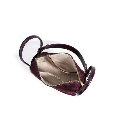 Christa Suede Baguette Bag