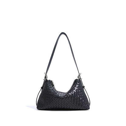 Sage Woven Leather Hobo Bag
