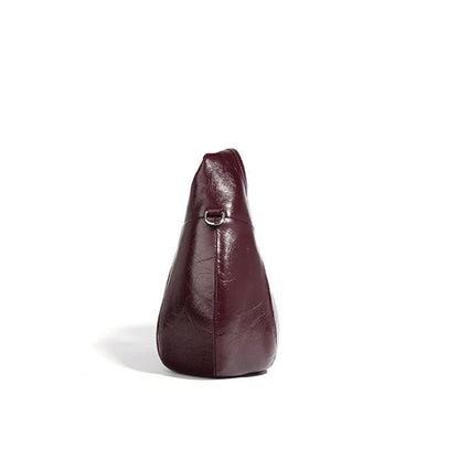 Victoria Glazed Leather Hobo Bag