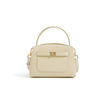 Malinda Pebbled Leather Top Handle Handbag