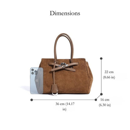 Rachel Suede Tote Bag