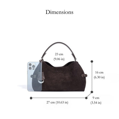 Trinity Suede Hobo Bag