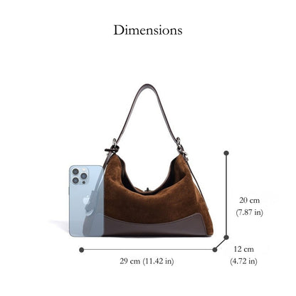 Ginny Suede Hobo Bag