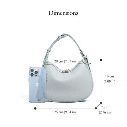Chrisitine Pebbled Leather Hobo Bag